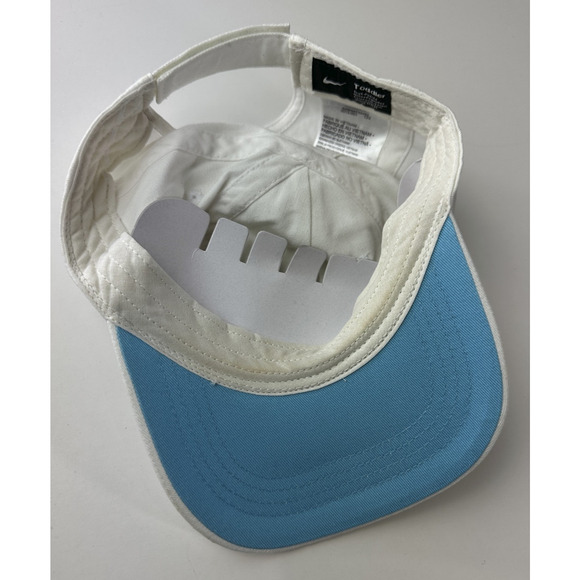 Nike TODDLER HBR Patch Curve Brim Cap White Blue Adjustable Strap Back Hat Rare - Picture 6 of 9